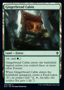 Gingerbread Cabin -Foil Light Play MTG Throne of Eldraine - Image 1