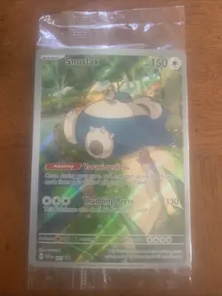 Pokemon TCG Snorlax 151 Promo Card Sealed - Image 1