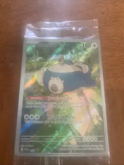 Pokemon TCG Snorlax 151 Promo Card Sealed - Image 3
