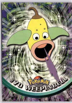 Pokemon 70 Weepinbell Topps Trading Card Blue Logo Non Holo - Image 1