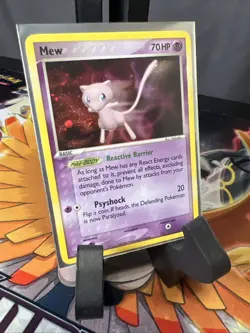 Pokemon TCG Mew Pop Series 4 Holo Card 4/17 Lightly played Condition Rare! - Image 1