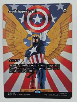 MTG Marvel Eternal-Legal MAR 50 Steelshaper's Gift (Borderless) - Image 1