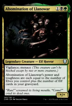 Abomination of Llanowar U Commander Legends 265 NM - Image 1
