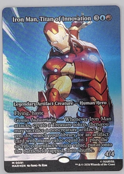 Iron Man, Titan of Innovation (Borderless) Marvel Universe Eternal-Legal Foil - Image 1