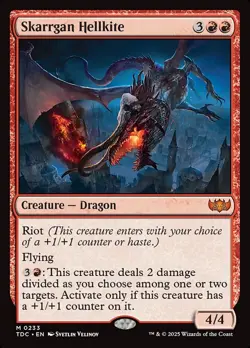 MTG Skarrgan Hellkite ** Tarkir: Dragonstorm Commander ** English - Image 1
