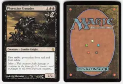 Phyrexian Crusader 50 Rare Mirrodin Besieged Magic: The Gathering Lightly Played - Image 1