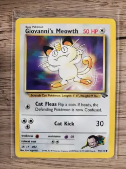 Giovanni’s Meowth - Gym Challenge - 74/132 - Common - Pokemon Card - NM - Image 1