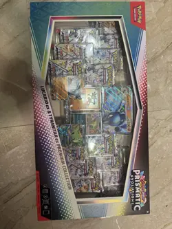 Pokemon TCG Prismatic Evolutions Lucario Ex & Tyranitar Ex Premium Collection - Image 1