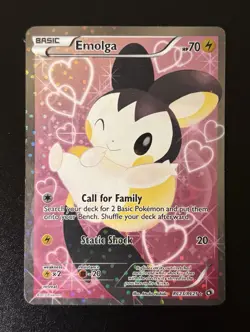 Pokemon Emolga Full Art Legendary Treasures Radiant Collection RC23/RC25 MP - Image 1