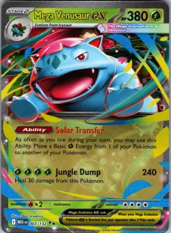 Mega Venusaur ex 003/132 Double Rare Pokemon Holo NM/M - Image 1