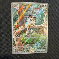 Meowth 106/094 Phantasmal Flames Illustration Rare Pokemon Card - Image 1