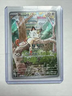 Pokemon Meowth 106/094 – Phantasmal Flames – English IR (Illustration Rare) - Image 1