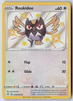 Rookidee SV101/SV122 Shiny Rare Shining Fates Shiny Vault Pokemon Holo NM - Image 1