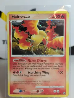 Moltres 10/100 DP Majestic Dawn Holo Rare Card Pokemon TCG LP/MP - Image 1