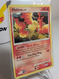 Moltres 10/100 DP Majestic Dawn Holo Rare Card Pokemon TCG LP/MP - Image 2