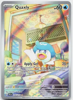 Quaxly 206/193 Illustration Rare Paldea Evolved Pokemon Near Mint - Image 1