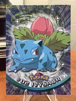 Ivysaur- 1999 topps pokemon- Series 1 Blue logo-non Holo - NM - Image 1