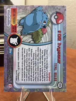 Ivysaur- 1999 topps pokemon- Series 1 Blue logo-non Holo - NM - Image 2