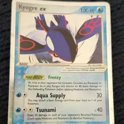 Kyogre ex - 037 EX Collector's Tins Promo Holo English 100 HP Basic Pokemon - Image 1