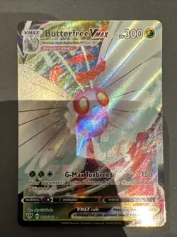 Butterfree VMAX 002/189 Darkness Ablaze Ultra Rare Full Art Pokemon Pack Fresh - Image 1
