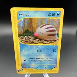 Pokemon TCG Swinub 107/144 Skyridge Common Regular Yuka Morii!!! - Image 1