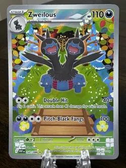Zweilous 147/086 - Holo Illustration Rare White Flare Pokemon Holo Near Mint - Image 1