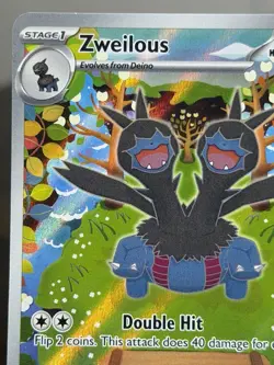 Zweilous 147/086 - Holo Illustration Rare White Flare Pokemon Holo Near Mint - Image 2