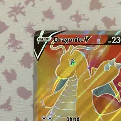 Pokemon Dragonite V 191/203 SWSH07 Evolving Skies Full Art Holo ENG - NM - Image 2
