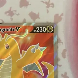 Pokemon Dragonite V 191/203 SWSH07 Evolving Skies Full Art Holo ENG - NM - Image 3