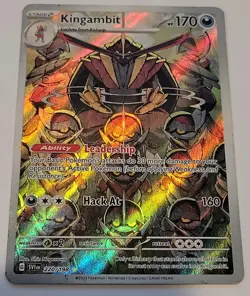 Kingambit 220/198 SV01 Scarlet & Violet Base Set Holo Pokemon TCG Illustration - Image 1