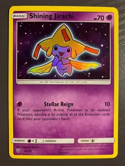 Pokemon TCG Shining Jirachi 42/73 Shining Legends Holo Lightly Played (LP) - Image 1