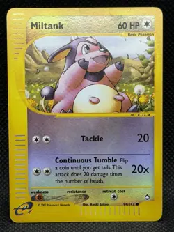 Pokemon TCG Miltank 94/147 Aquapolis Reverse Holo Common 60 HP English 2002 - Image 1
