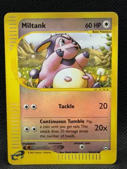 Pokemon TCG Miltank 94/147 Aquapolis Reverse Holo Common 60 HP English 2002 - Image 2