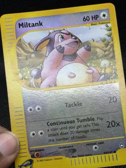 Pokemon TCG Miltank 94/147 Aquapolis Reverse Holo Common 60 HP English 2002 - Image 3