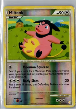 Miltank 47/123 Uncommon HeartGold & SoulSilver Pokemon Reverse Holo Near Mint - Image 1
