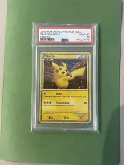 Pokemon TCG Pikachu World Collection 2010 English Grand Canyon Pikachu Psa 10 - Image 1