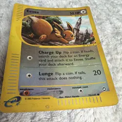 Nintendo Eevee 75/147 Aquapolis Reverse Holo Common English 2002 50 HP - Image 2