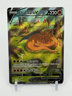 Pokemon TCG Charizard V SWSH260 Full Art Black Star Promo READ - Image 1