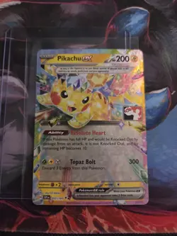 Pikachu ex 057/191 Surging Sparks Play! Pokemon Prize Pack Series NM WOW LOOK - Image 1