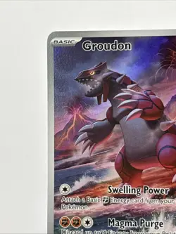 Pokemon Groudon 199/182 SV04: Paradox Rift Holo NM Illustration Rare - Image 4