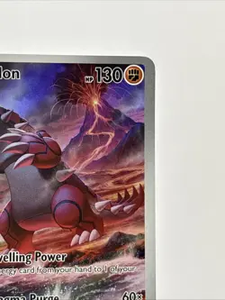 Pokemon Groudon 199/182 SV04: Paradox Rift Holo NM Illustration Rare - Image 5