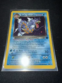 Pokemon TCG Dark Gyarados Prerelease Holo Rare Card 8/82 Vintage - Image 1