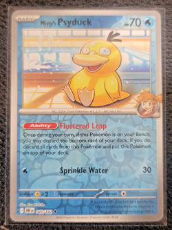 Pokemon Misty's Psyduck 045/182 Destined Rivals Reverse Holo Near Mint - Image 1