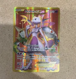 Pokemon Mewtwo-EX 164/162 Breakthrough Secret Rare Full Art Holo English 2016 - Image 1