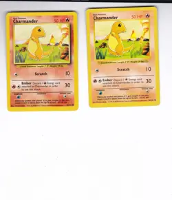 1999 Pokemon - Charmander - 2 card lot (2 variations - see the scans) (POK) - Image 1