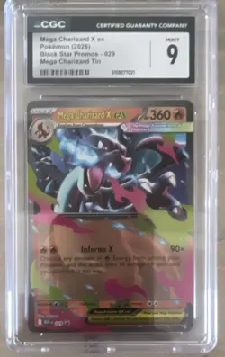 CGC 9 Mega Charizard X EX 029 Black Star Promo Holo English 2026 - Image 1