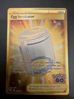 Egg Incubator Secret Rare Holo Full Art Trainer Pokemon GO 087/078 Pokemon TCG - Image 1
