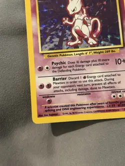 Pokemon TCG Mewtwo 10/102 Base Set Holo Rare Unlimited - Image 4