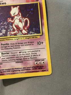 Pokemon TCG Mewtwo 10/102 Base Set Holo Rare Unlimited - Image 5