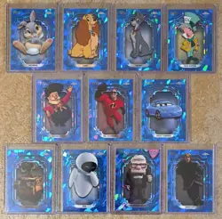 Lot of (20) 2024 Topps Chrome Sapphire Disney Blue Base Cards: *READ: Aladdin* - Image 2
